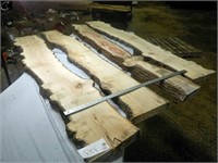 4- 6'x2" Seasoned Maple Live Edge Planks