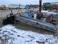 Skid Steer Cement 10ft. Chute, 12v Cable Lift,