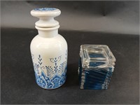 Estee Lauder Porcelain Jar & Blue Fragrance Candle