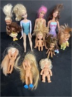 Assortment of 11 dolls