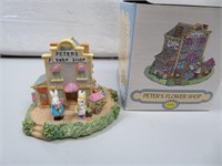 Bunny Village Peter's Flower Shop with Box 2&3/4"