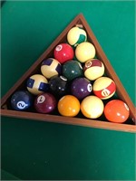Collection of miniature pool balls