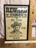 Reward $10,000 wall hanging