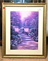 B Brown Framed Garden Print