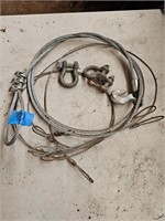 Steel Cable w/ Shackles