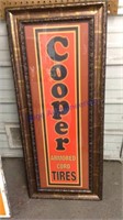 Cooper Tire sign - Framed