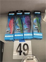 4 NOMAD MADMACS 160MM FISHING LURES