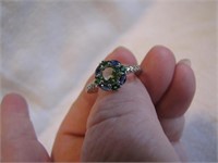 Size 8&1/2 Ornate Ring (unsigned)