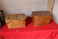 2 PICNIC  BASKETS WITH CONTENTS