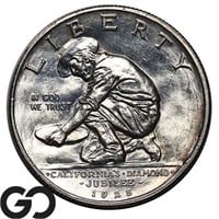 1925-S California Commemorative 50c, Gem BU++