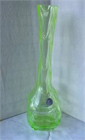 Vaseline Glass Vase Trade Mark Cornet Czechoslovak