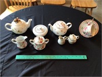 Lefton China sugar & creamer, miscellaneous