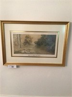 Paul Sawyier framed print “Secluded Byway” 12 in