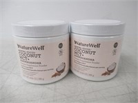 (2) "As Is" NatureWell Mental Focus Coconut MCT +