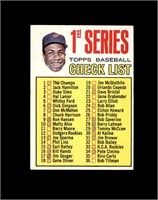 1967 Topps #62 1st Series Checklist P/F to GD+