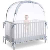 L RUNNZER Baby Crib Tent Crib Net to Keep Baby in,