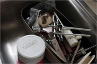 Basket of Utensils and Thermos
