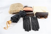 Leather Gloves, Scarf, Valentino Wallet, Talbots