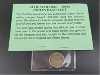 Cival War Indian Head Cent (1861-1865)