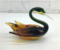 9" Vintage Murano Glass Swan