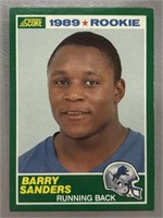 1989 BARRY SANDERS ROOKIE SCORE CARD