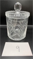 Vintage Crystal Biscuit Jar #2