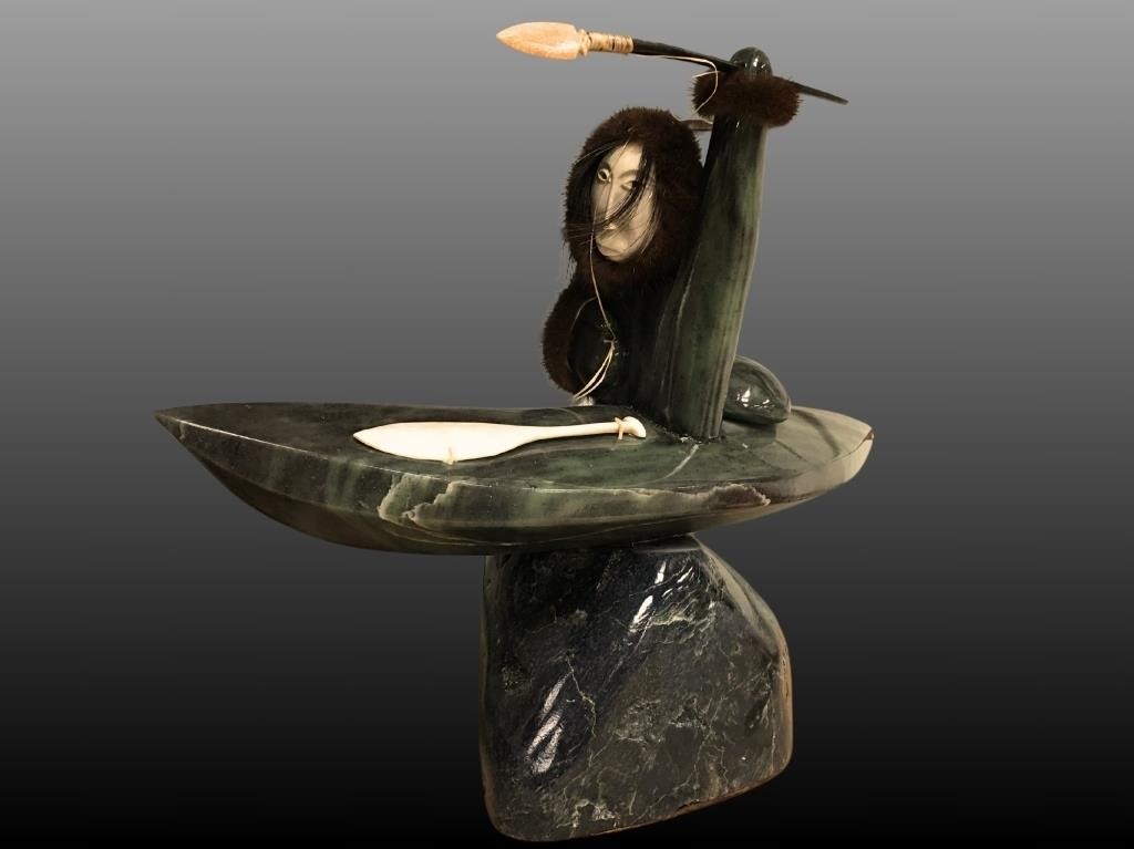 Michael Scott soapstone kayaker one of the finest