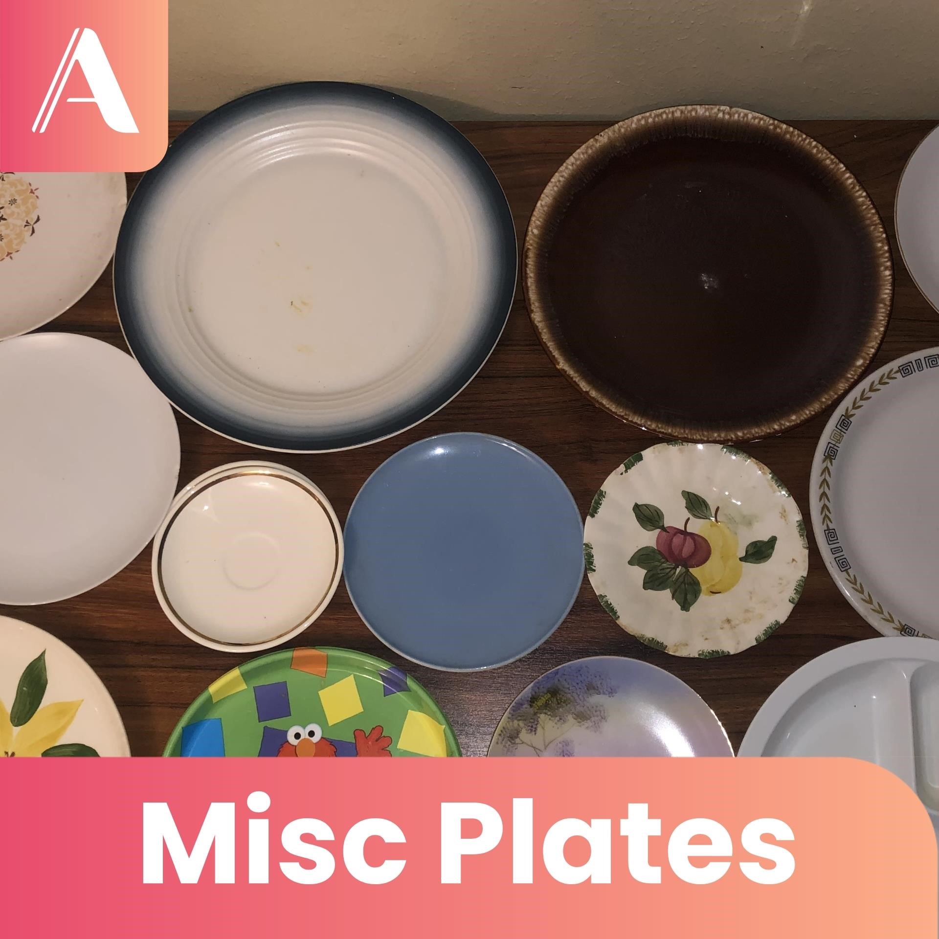 Lot of Misc Plates