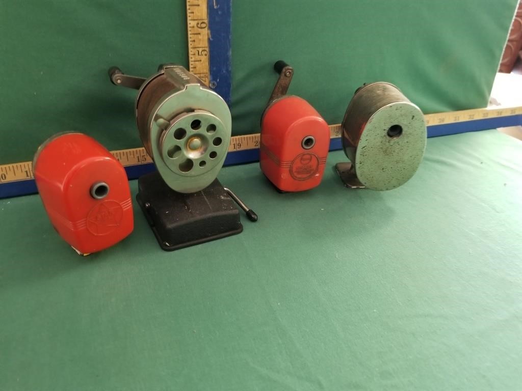 4 DESK PENCIL SHARPENERS