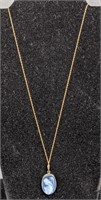 14KT Necklace with Jasper Pendant