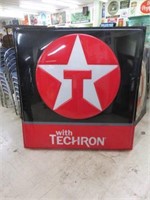 LARGE PLASTIC "TEXACO" GAS STATION SIGN 59"T X