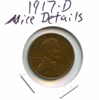 1917-D Lincoln Cent - Nice Details