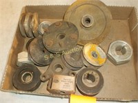 Flat of v belt  pulleys