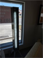 Silver contemporary floor lamp