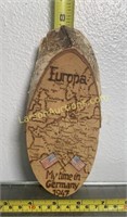 "My time in Germany 1947" wooden wall art