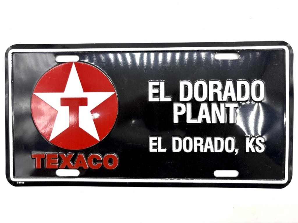 Texaco El Dorado, Kansas Plate