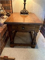 Oak End Table