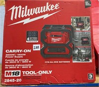 Milwaukee Carry On, 3600W/1800W Power Supply