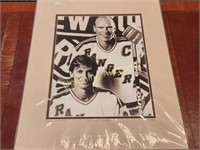 "GRETZKY & MESSIER" MATTED PHOTO