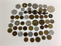 Foreign coins, assorted 20th century