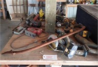 Large Qty of power tools: skil saw, jig saw,