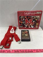 Nebraska Cornhuskers Book, Tape and Suspenders