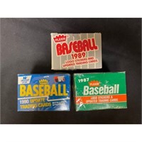 (3) Fleer Baseball Updated Traded Sets