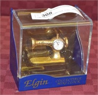 Elgin Sewing Machine Mini Clock - In Box