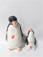 Handmade Ceramic Adult & Baby Penguin