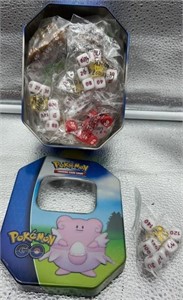 Pokémon tin of dice