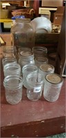 12 Jelly Jars and 1 Pickle Jar Lot