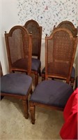 (4) Cane Back Dining Chairs