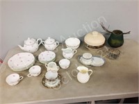 various old china & pottery