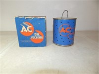 Vintage 1953 AC Oil Filter & Box P-110..... Sign